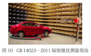 圖10 GB 14023—2011 輻射騷擾測量現(xiàn)場